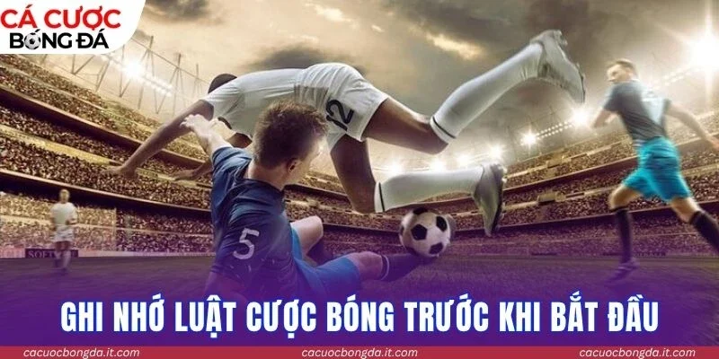 Ghi nhớ luật cược bóng trước khi bắt đầu